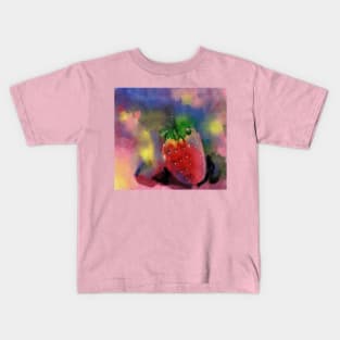 Strawberry Watercolor Kids T-Shirt